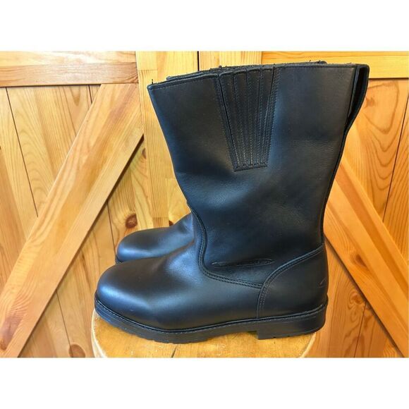 Cruiserworks Black Leather Classic Motorcycle Boots Men's Size 11.5M NWT - Picture 3 of 9
